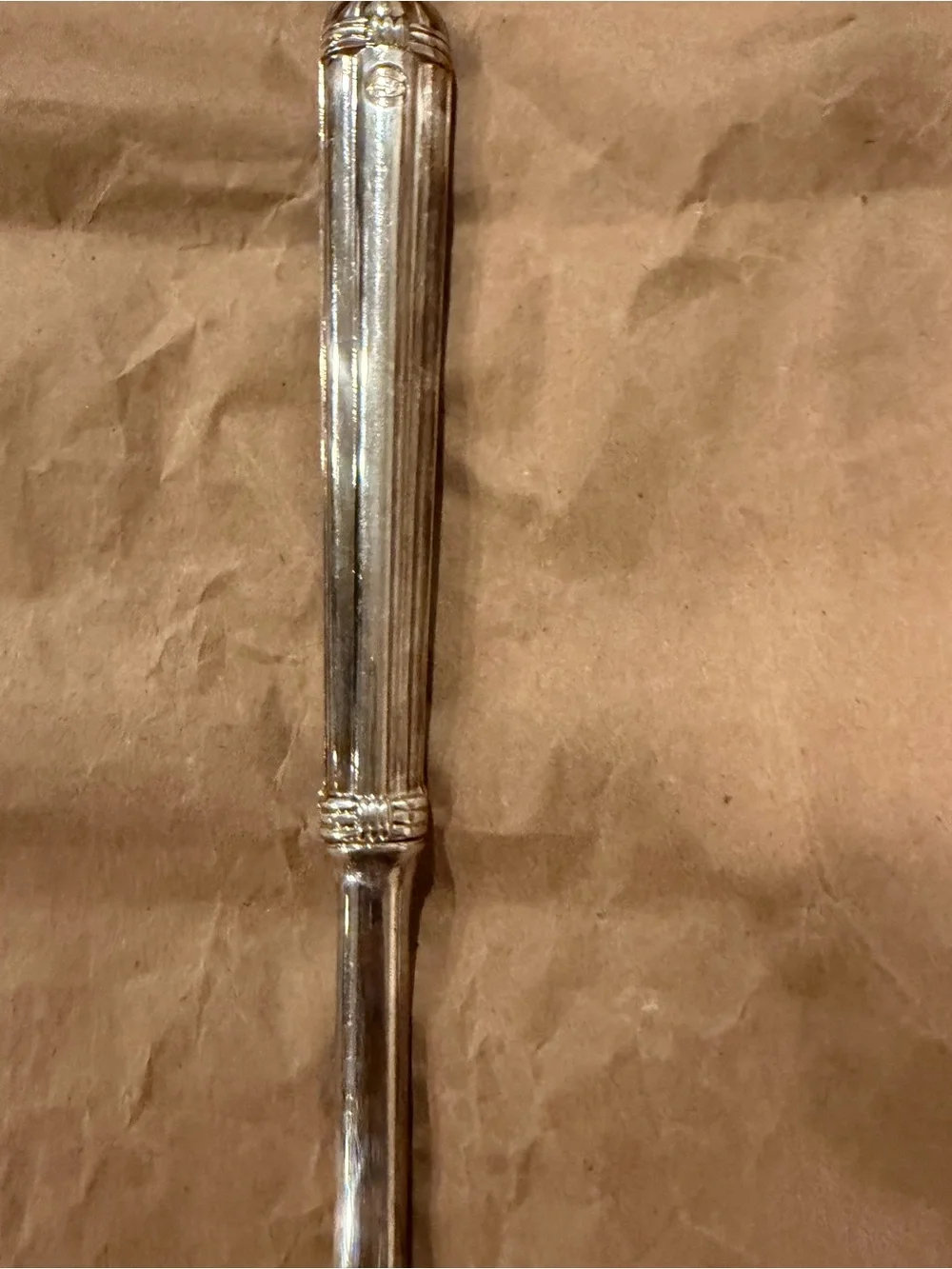 Polished Silver Serving Spoon - Classic Silver Tone